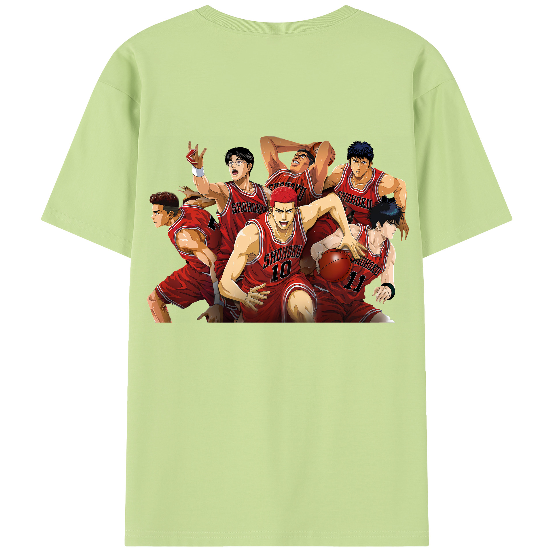SLAM DUNK／スラムダンク 綿100％半袖Tシャツ（背面プリント）